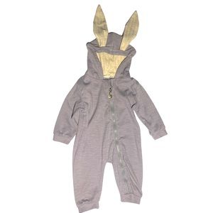 Easter Bunny Vintage Type Zip Up Playsuit